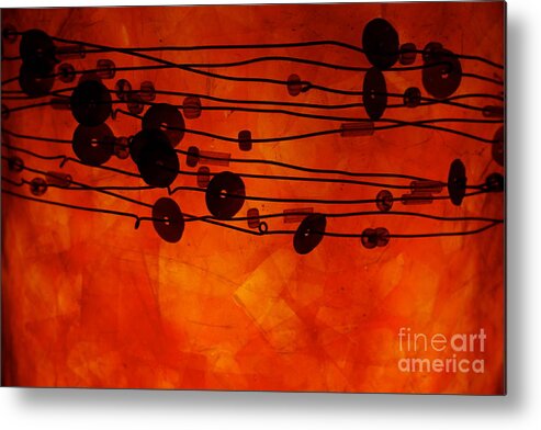Lamp Metal Print featuring the photograph Sequence And Wire by Jacqueline Athmann