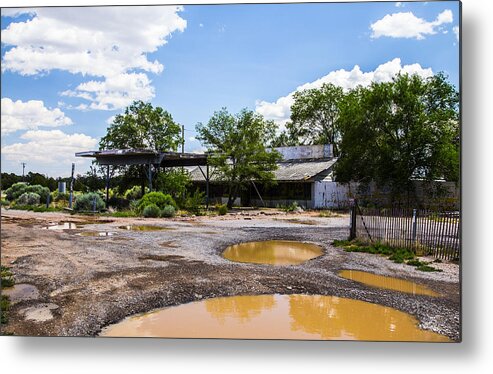 Route 66 Metal Print featuring the photograph Service Station by Angus HOOPER III