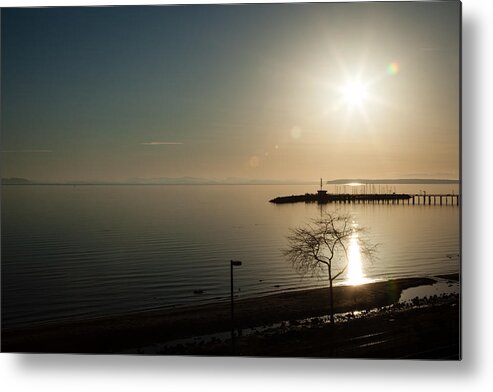 Gelateria Italia Metal Print featuring the photograph Setting Over the Boardwalk by Monte Arnold