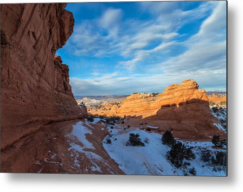 Landscape Metal Print featuring the photograph Shadow and Light by Jonathan Nguyen