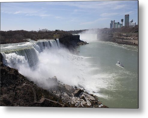 Falls Metal Print featuring the photograph Shared Views of Magnificent Falls by Kathleen Scanlan