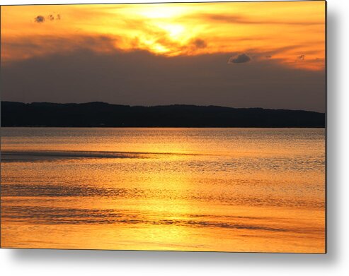 Shimmer And Glow Metal Print featuring the photograph Shimmer and Glow by Rachel Cohen