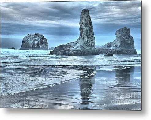 Bandon Beach Metal Print featuring the photograph Shore Guardians by Adam Jewell