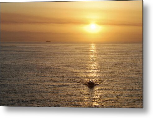 Sunrise Metal Print featuring the photograph Showing The Way by Ramunas Bruzas