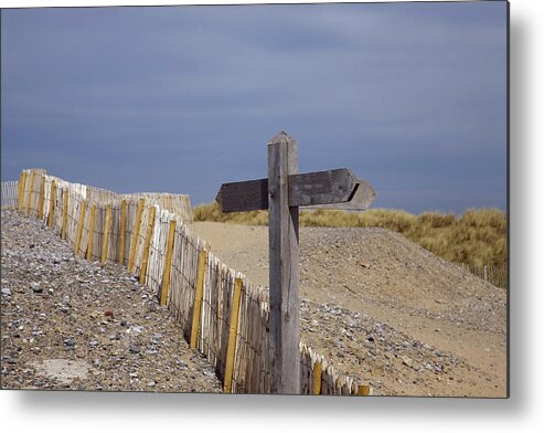 Sign Metal Print featuring the photograph Sign post to nowhere by Christopher Rowlands