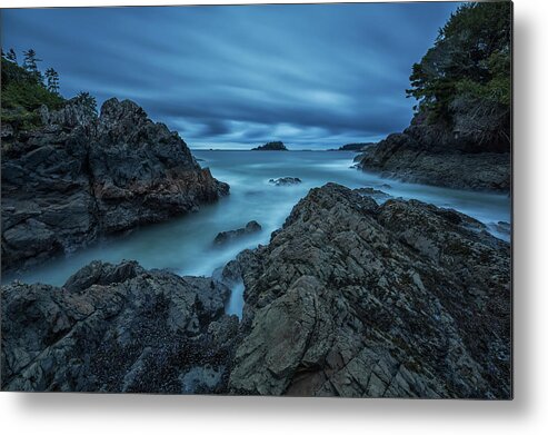 Vancouver Island Metal Print featuring the photograph Six Minute Exposure Of The Clouds And by Robert Postma / Design Pics