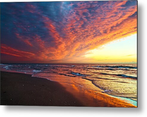 Atlantic Metal Print featuring the photograph Sky Explosion Over Delray Beach by Lynn Bauer