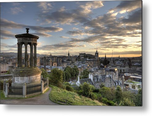 Edinburgh Metal Print featuring the photograph Skyline of Edinburgh Scotland by Michalakis Ppalis