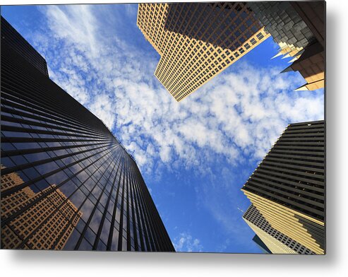 Architecture Metal Print featuring the photograph Skyscrapers by Raul Rodriguez