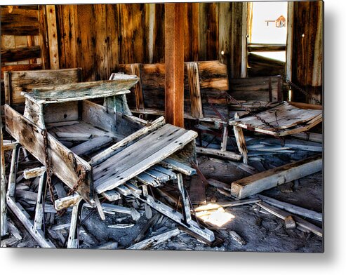 Bodie Metal Print featuring the photograph Sled Decay by Lana Trussell
