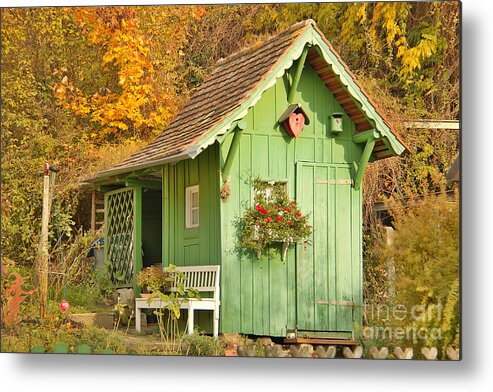 Architecture Metal Print featuring the photograph Small garden House by Amanda Mohler