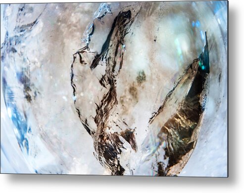 Crystal Metal Print featuring the photograph Smoky Quartz Crystal by Jenny Rainbow