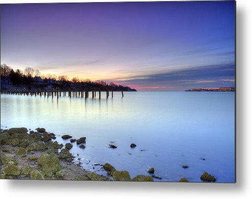 Severn River Metal Print featuring the photograph Smooth Like Ice by Edward Kreis