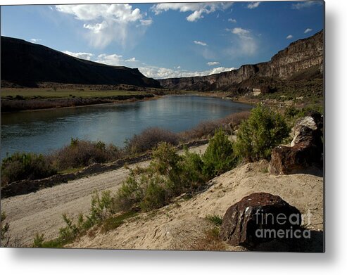 Snake River Metal Print featuring the photograph 715P Snake River Birds of Prey Area by NightVisions