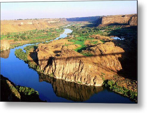 Scenics Metal Print featuring the photograph Snake River Canyon From Perrine Bridge by John Elk