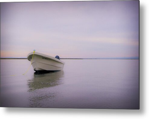 3scape Photos Metal Print featuring the photograph Solitary Boat by Adam Romanowicz