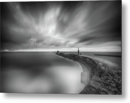 Seascape Metal Print featuring the photograph Solitude by Keren Or