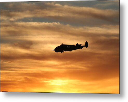 Sunset Metal Print featuring the photograph Solo by David S Reynolds