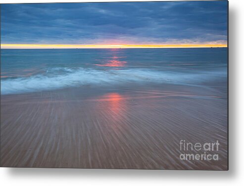 Beach Sunset Seascape Somerton Adelaide South Australia Metal Print featuring the photograph Somerton Sunset by Bill Robinson