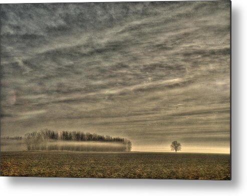 Somewhere There On That Desolate Plain Metal Print featuring the photograph Somewhere There on That Desolate Plain by William Fields