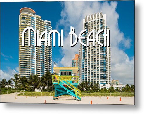 Architecture Metal Print featuring the photograph South Beach by Raul Rodriguez