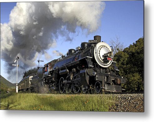 Railroad Metal Print featuring the photograph Southern Pacific 2472 by Rick Pisio