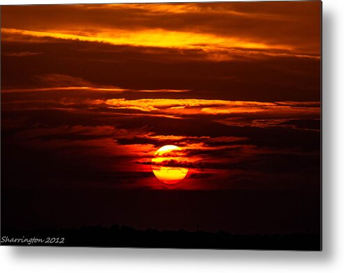 Clouds Metal Print featuring the photograph Southern Sunset by Shannon Harrington