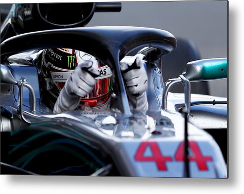 Mercedes Amg Petronas Formula One Team Metal Print featuring the photograph Spanish F1 Grand Prix by Dan Istitene