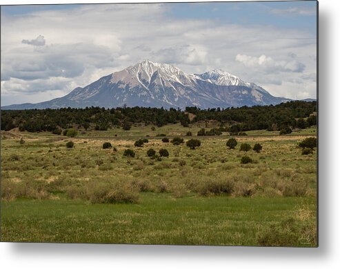 Spanish Metal Print featuring the photograph Spanish Peaks by Aaron Spong