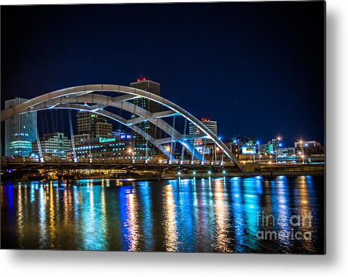 Rochester Metal Print featuring the photograph Spanning Rochester by Ken Marsh