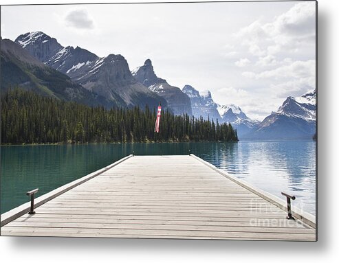 Photography Metal Print featuring the photograph Spirit Island Dock by Ivy Ho