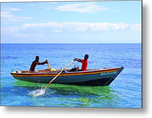 Boat Metal Print featuring the photograph Splash by Richard Stedman