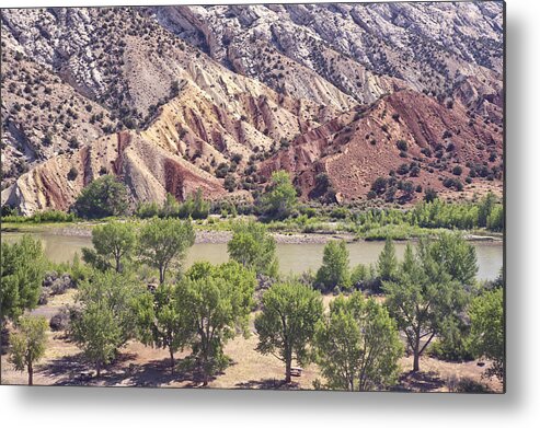Landscapes Metal Print featuring the photograph Split Mountain Geology by Melany Sarafis
