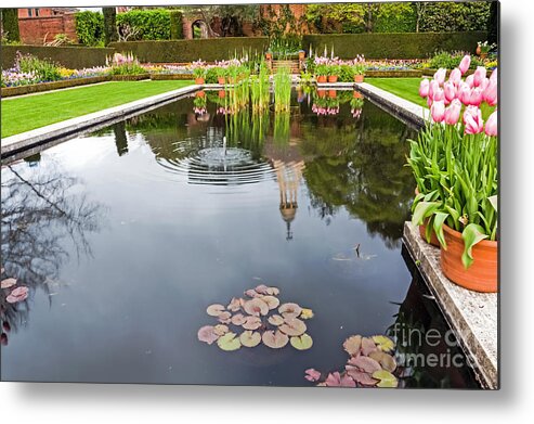 Hdr Metal Print featuring the photograph Springtime Reflections by Kate Brown