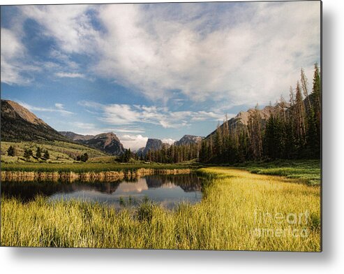 Flat Top Mountain Metal Print featuring the photograph Square To at Green River by Edward R Wisell