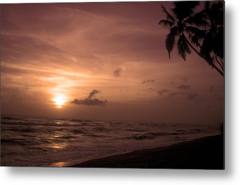 Wadduwa Metal Print featuring the photograph Sri Lanka-sunset7 by Chris Smith