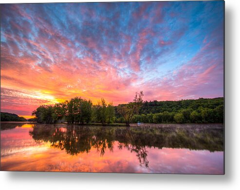 St. Croix River Metal Print featuring the photograph St. Croix River at Dawn by Adam Mateo Fierro
