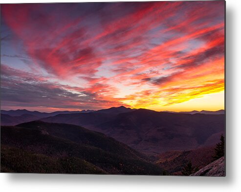 White Mountain Sunset Metal Print featuring the photograph Stairs Mountain Autumn Sunset by Jeff Sinon