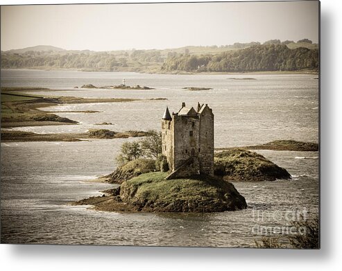 Ancient Metal Print featuring the photograph Stalker Castle vintage by Jane Rix