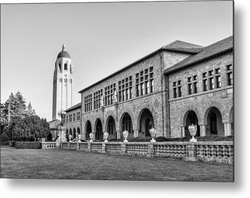 Stanford University Metal Print featuring the photograph Stanford University In Black And White by Priya Ghose