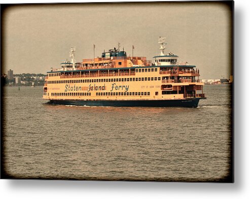 Staten Island Ferry Metal Print featuring the photograph Staten Island Ferry by Jonathan Davison