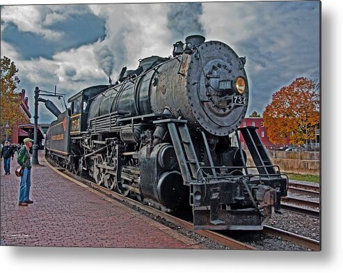 Cumberland Metal Print featuring the photograph Steam Engine 734 by Suzanne Stout