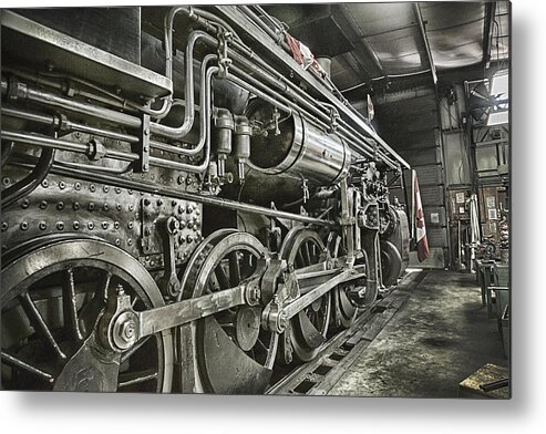 Steam Metal Print featuring the photograph Steam Locomotive 2141 by Theresa Tahara