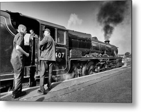 Train Metal Print featuring the photograph Steam Locomotive by Grant Glendinning