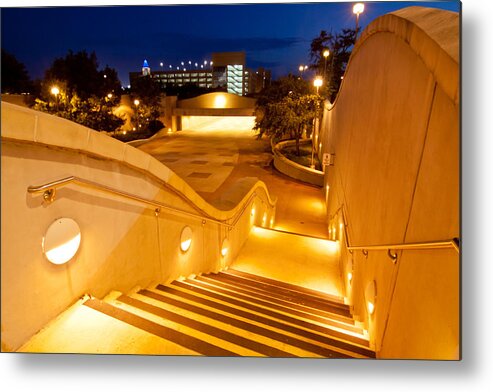 Aggies Metal Print featuring the digital art Steps to Kyle Field by Linda Unger