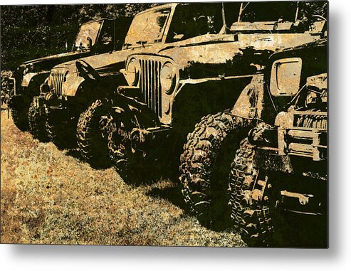 Jeep Metal Print featuring the photograph Sticks and Stones ... Won't Break My Bones by Luke Moore
