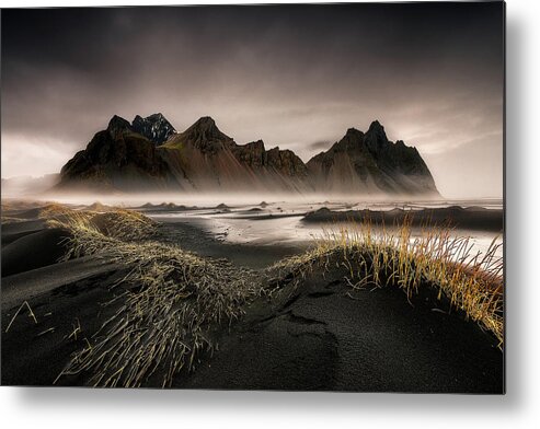 Sea Metal Print featuring the photograph Stokksnes by David Mart?n Cast?n