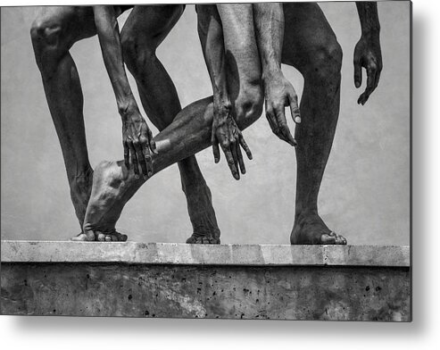 Conceptual Metal Print featuring the photograph Stone Dance by Antonio Arcos Aka