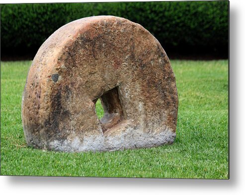 Stone Wheel Metal Print featuring the photograph Stone Wheel by Shane Bechler
