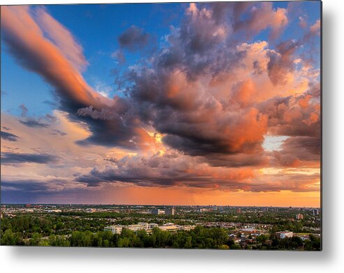 Storm Metal Print featuring the photograph Storm Approaching by Celso Bressan